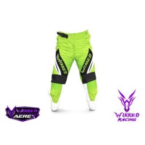 Vortex Lime custom motocross pants front view