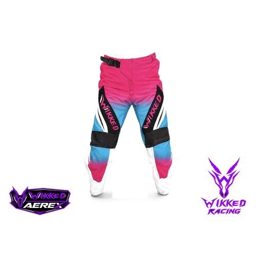 Vortex Cotton Candy custom motocross pants by WIKKED Racing