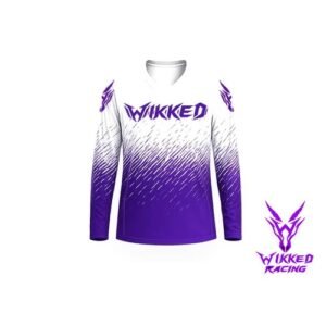 Fade Purple Rain custom motocross jersey front view