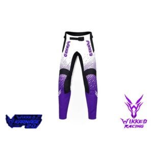 Fade Purple Rain custom motocross pants front view