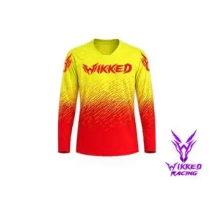 Fade Fire Storm custom motocross jersey front view