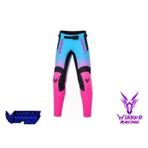 Fade Cotton Candy custom motocross pants front view