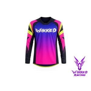 Neon Nightmare custom motocross jersey front view