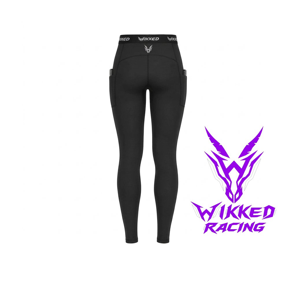 Rear view of WIKKED Lockdown Elite performance leggings