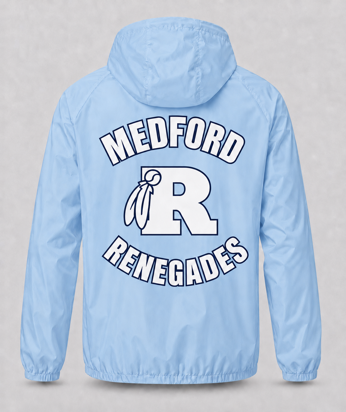MEDFORD SOFTBALL PULL OVER WINDBREAKER - light blue - Image 2