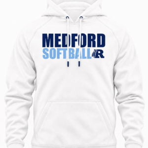 MEDFORD SOFTBALL HOODIE -white