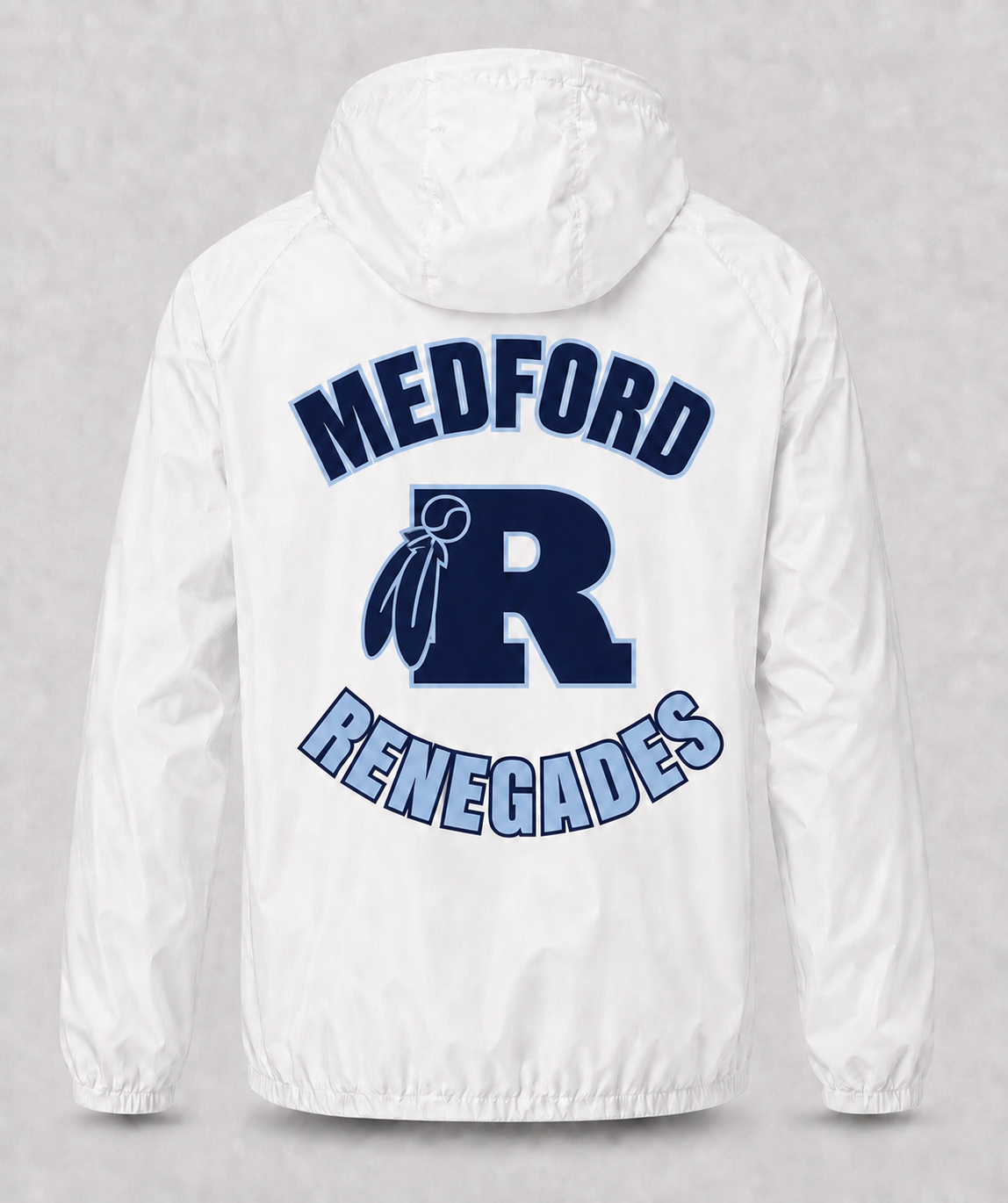MEDFORD SOFTBALL PULLOVER WINDBREAKER- white - Image 2