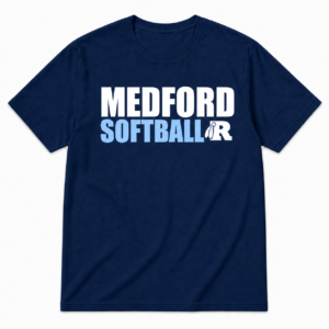 MEDFORD SOFTBALL T-SHIRT- navy