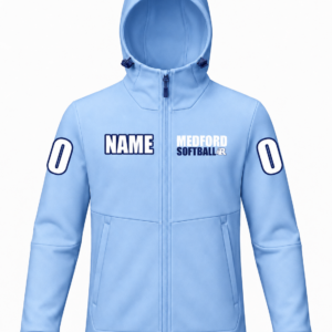 MEDFORD SOFTBALL ZIP-UP WINDBREAKER - light blue