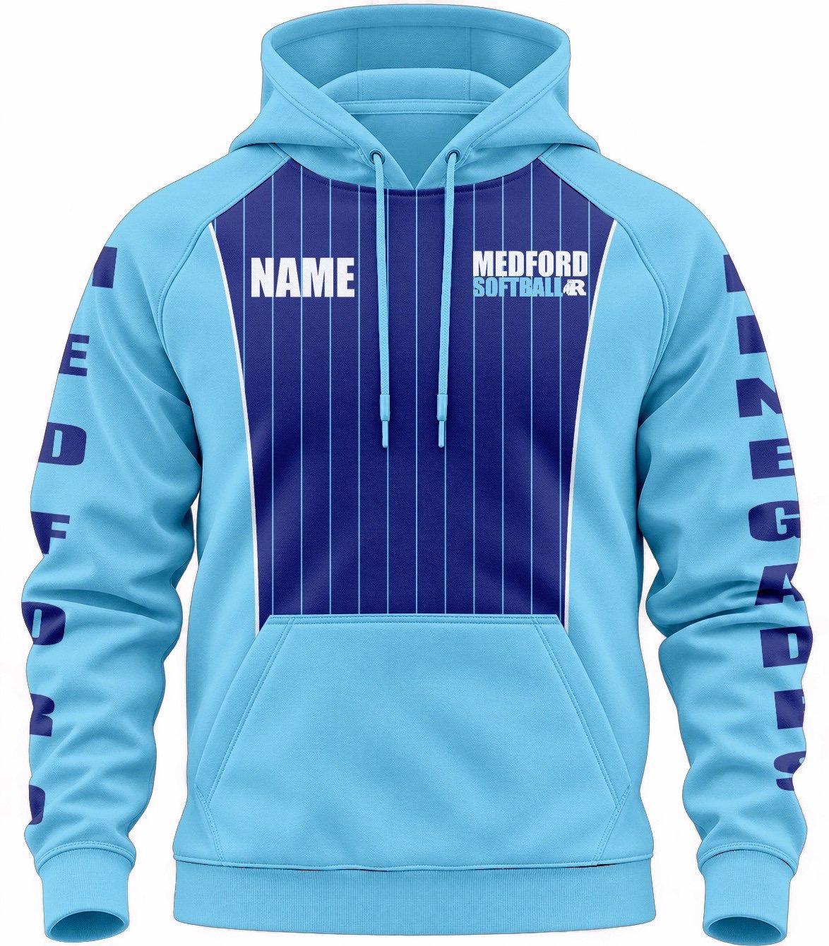 Premium Medford softball hoodie- sublimated